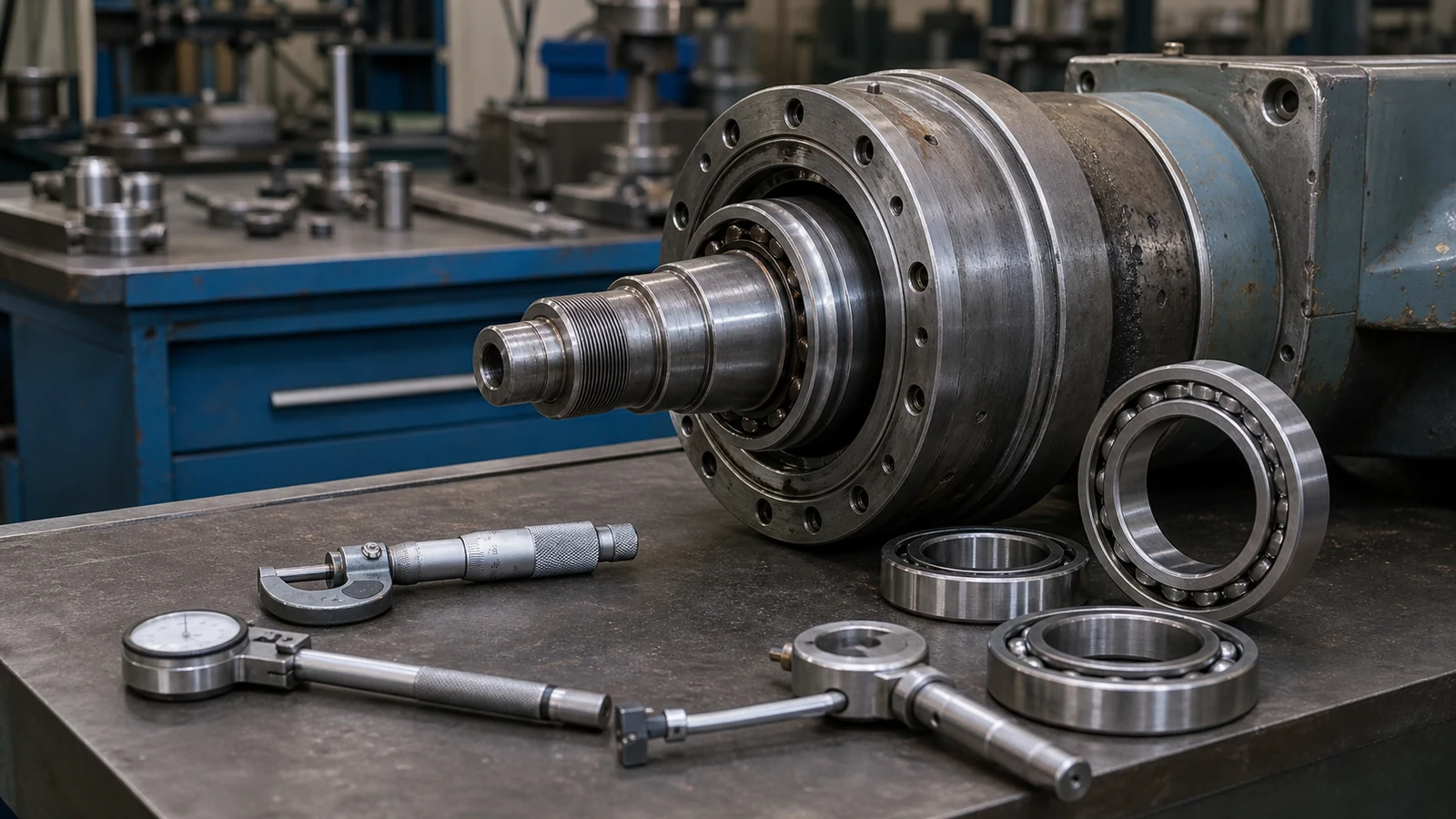 lathe spindle bearing replacement application