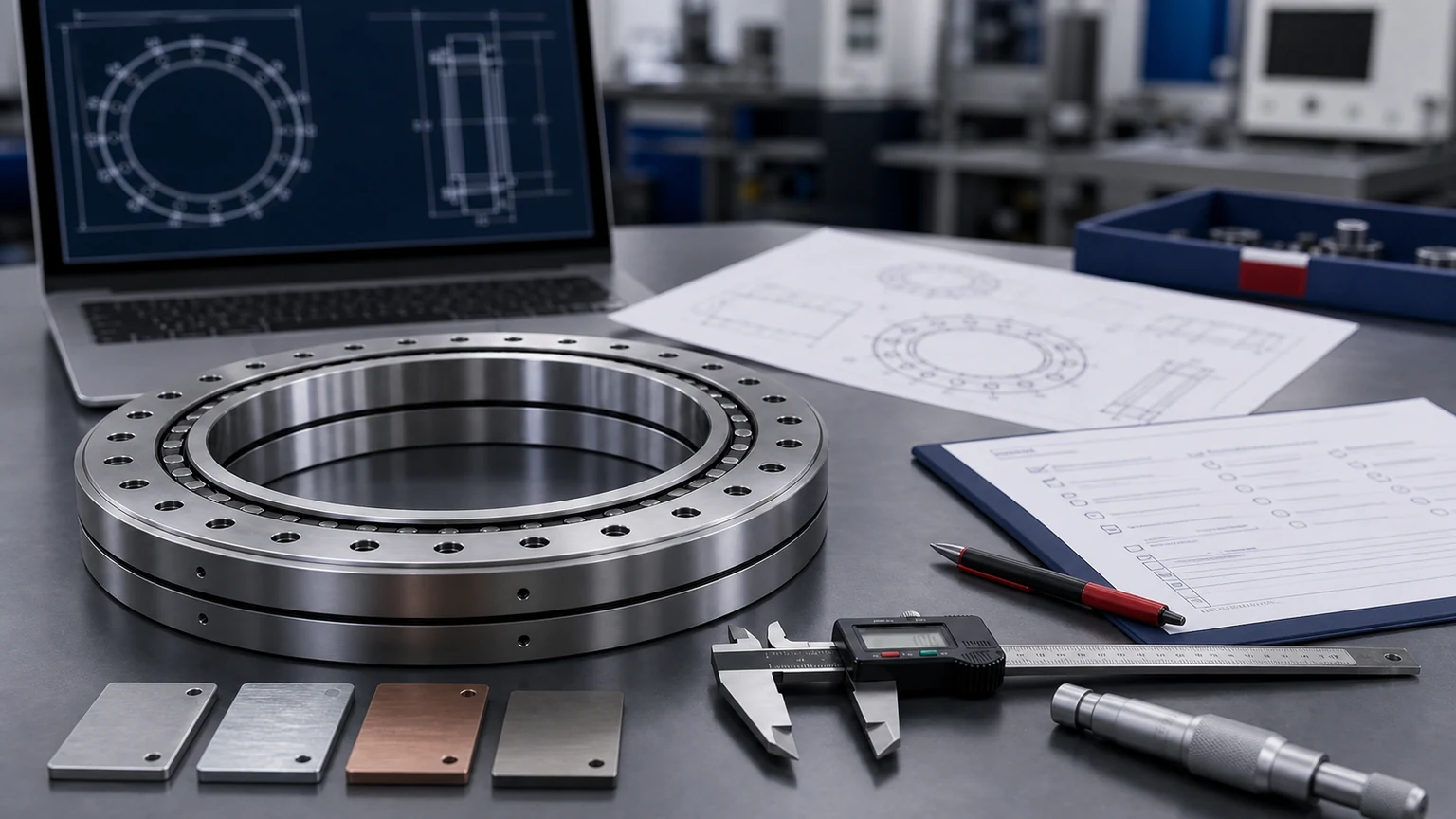 cross roller bearing design and material decision checklist visual