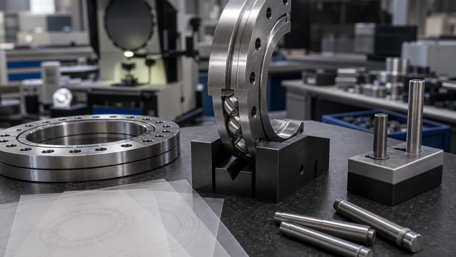 cross roller bearing drawing and section evidence review