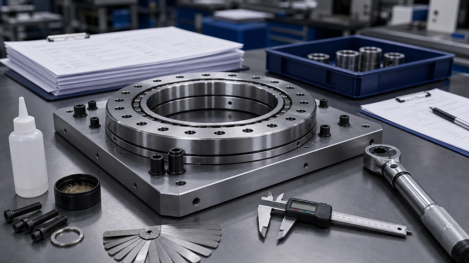 cross roller bearing installation decision checklist visual