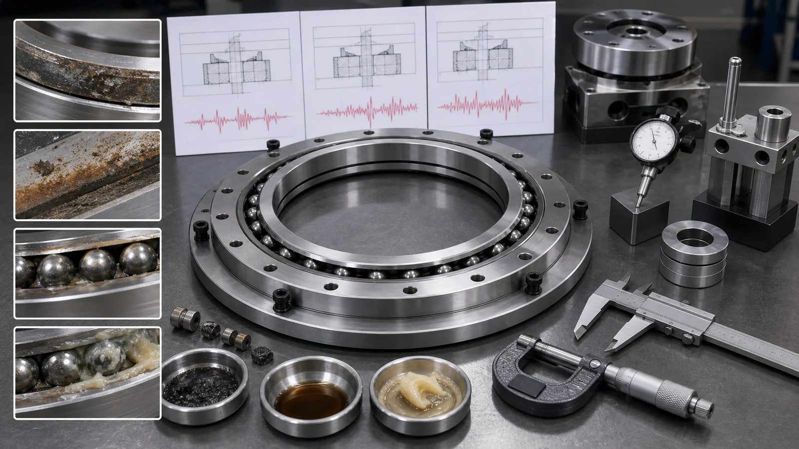 cross roller bearing noise problem review visual