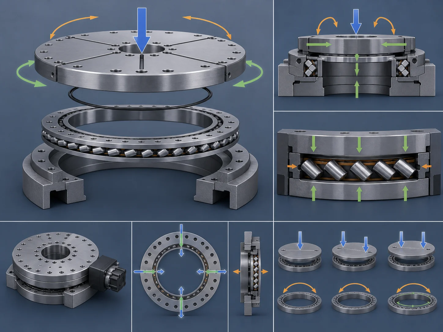 cross roller bearing rotary table load and rigidity review visual