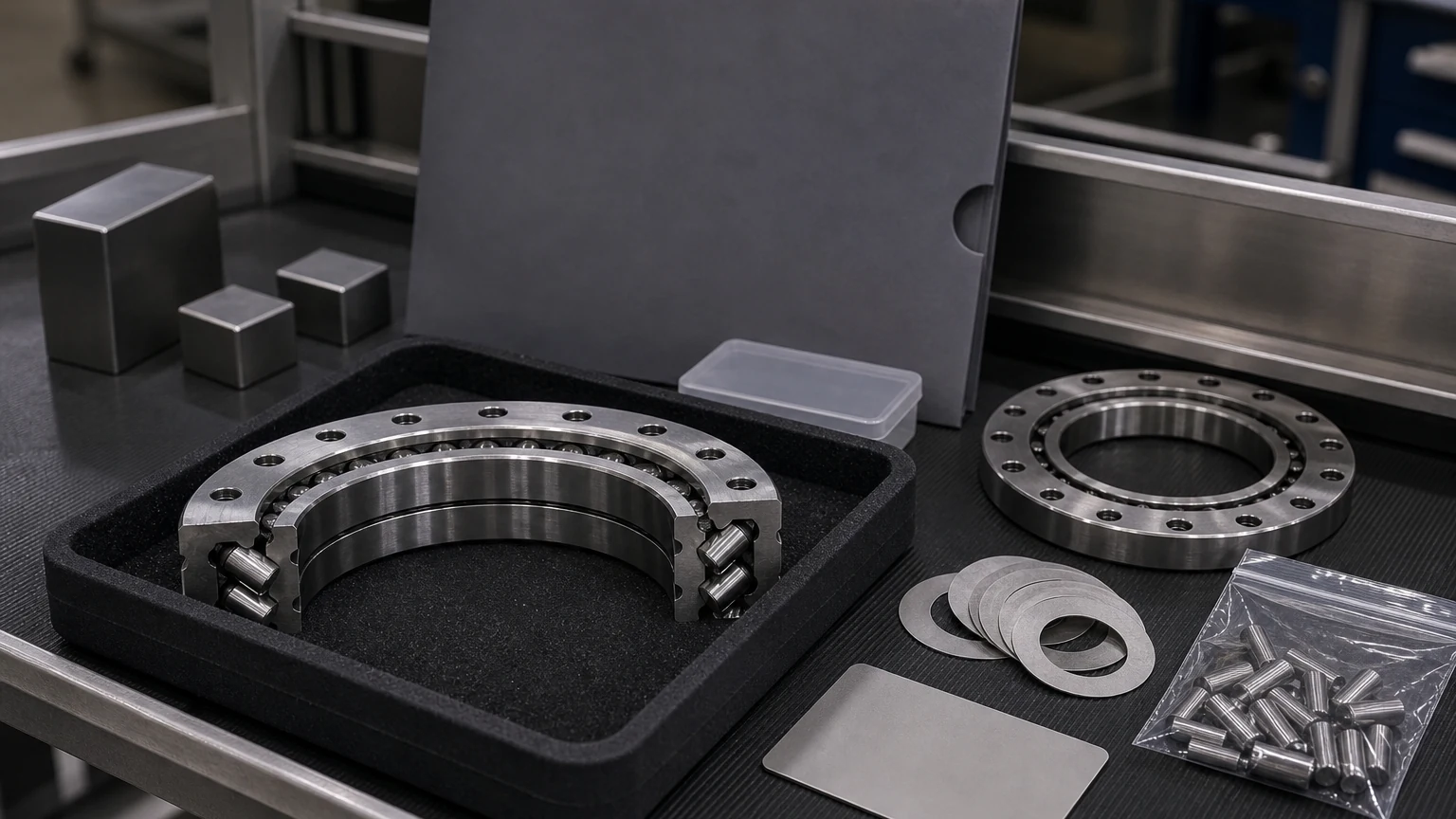 McMaster cross roller bearing RFQ evidence package visual