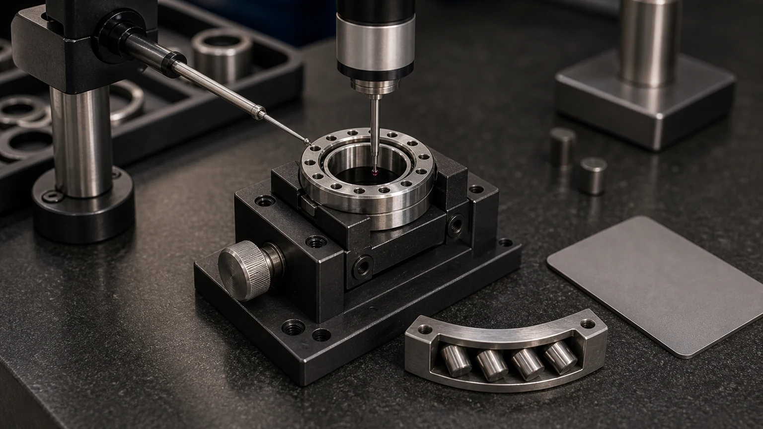 RB2508UU Cross Roller Bearing measured dimensions and mounting interface visual