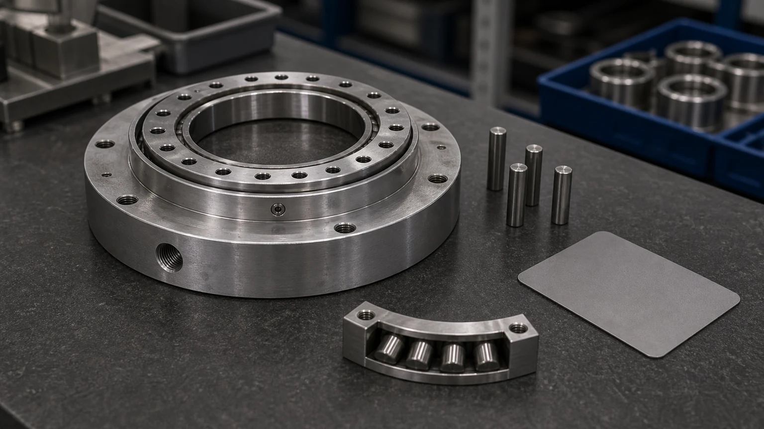 RU148 Crossed Roller Bearing model marking and sample evidence visual