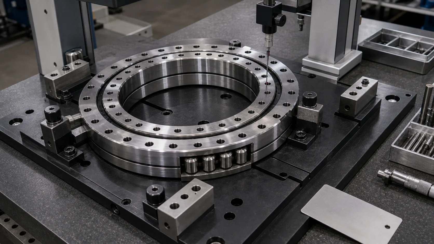 RU210 Cross Roller Bearing measurement checklist visual