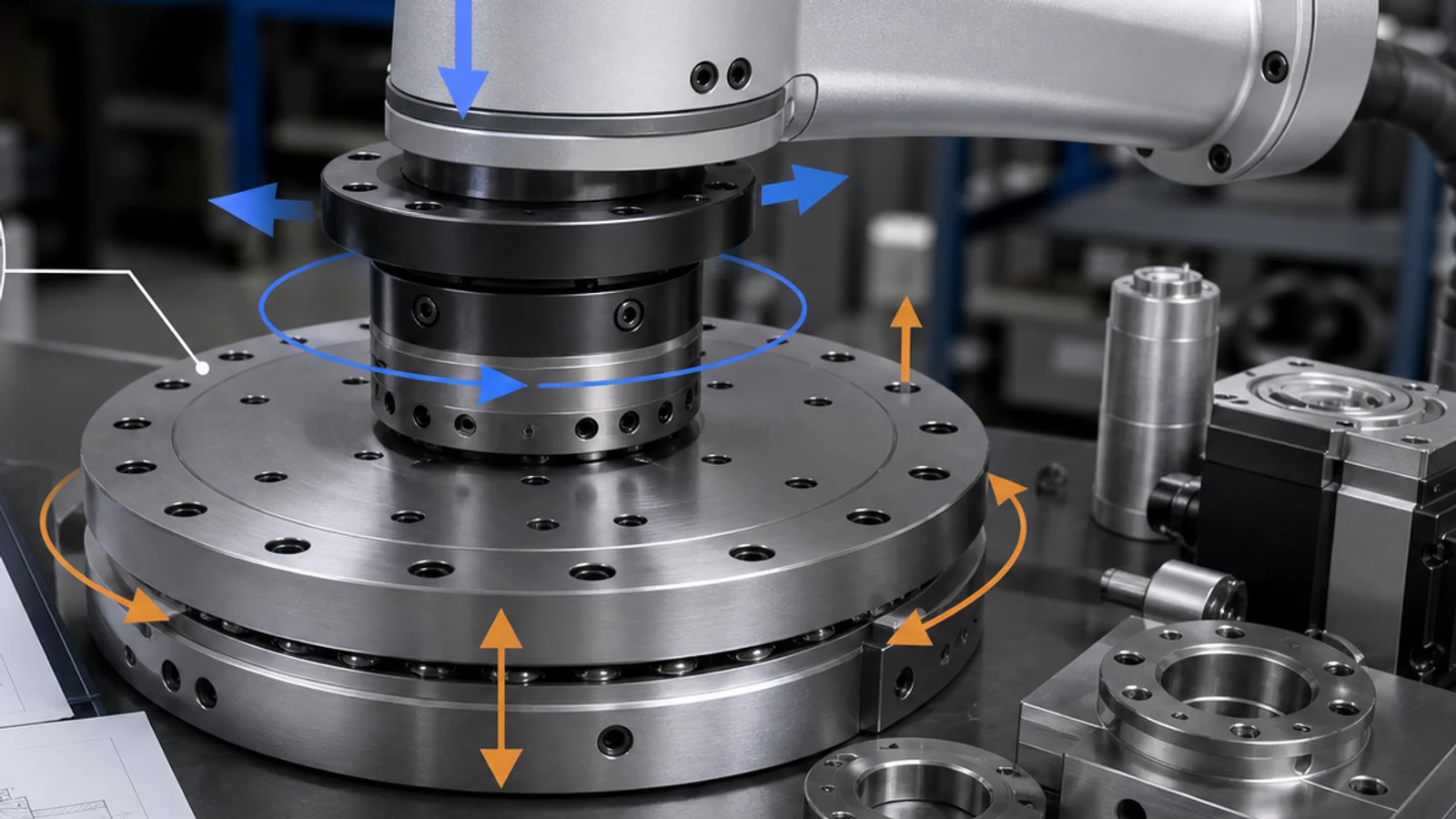 THK RA8008 cross roller bearing replacement application fit limits visual