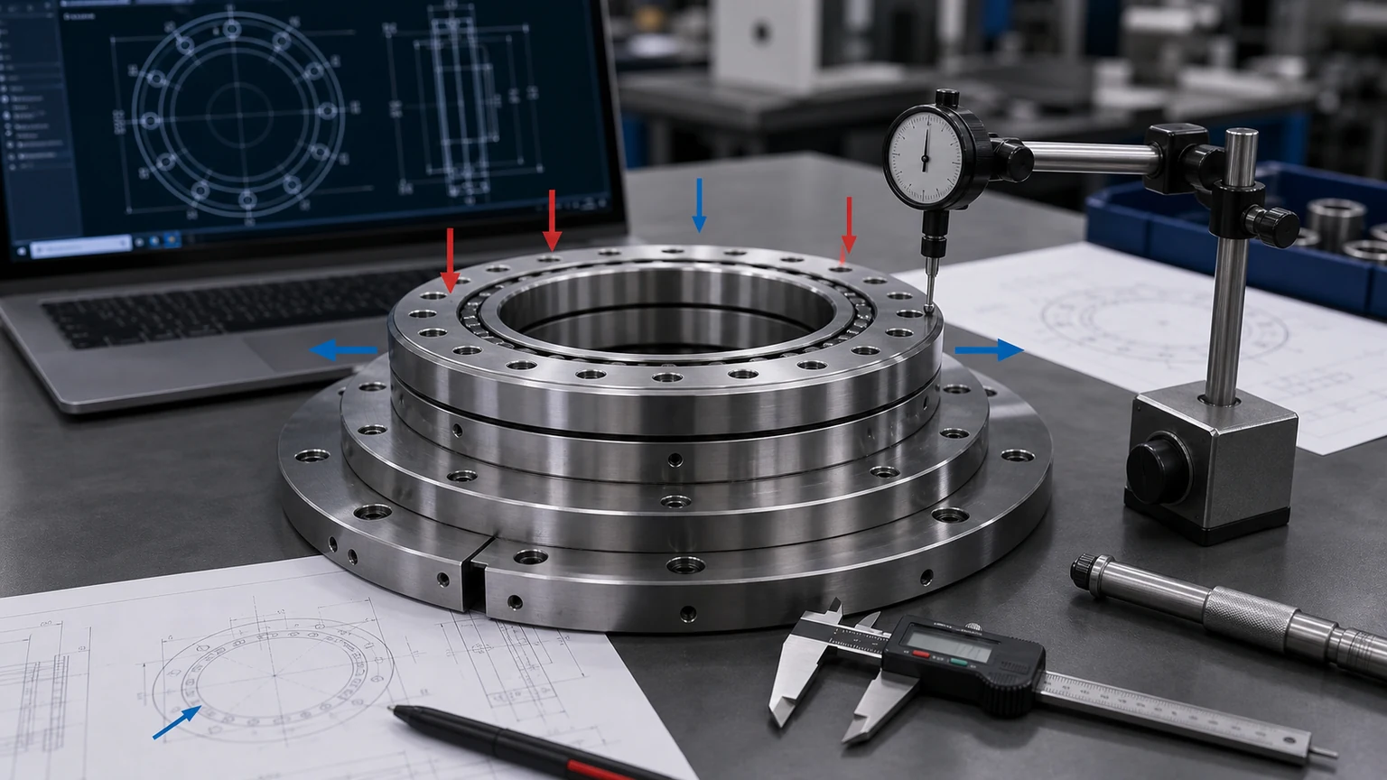 THK RB20025UUCC0P5 crossed roller bearing replacement application fit limits visual