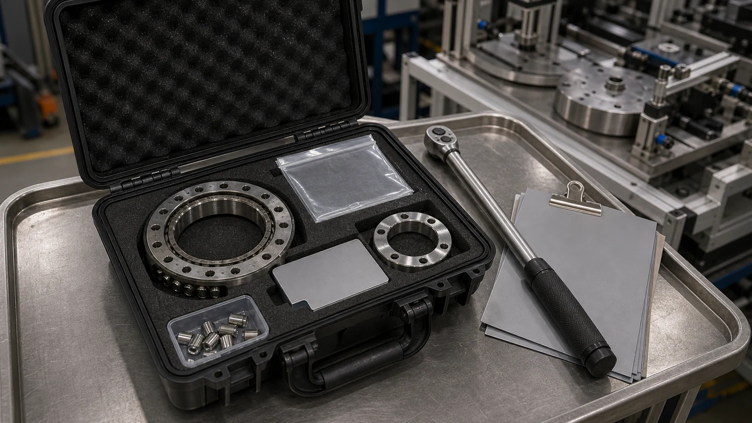 TSK cross roller bearing RFQ evidence package visual