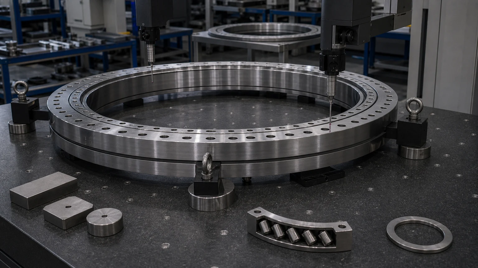 XU Series Crossed Roller Bearings dimensions, ring form, and mounting interface visual
